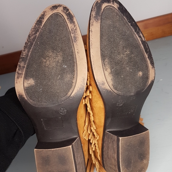 Maurices brown suede fringe booties - Picture 7 of 8